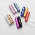 MUB empty mini 3ml portable round aluminum perfume atomizer empty refillable perfume bottle