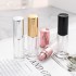 MUB 5ml Empty Round Refillable Glass Perfume Bottle Mini Cylinder Pocket Spray Parfum Bottle with Fine Aluminum Mist Sprayer