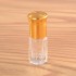 MUB Empty 3ml Glass Attar Bottle Mini Octangle Roller Glass Bottle Clear Balm Glass Bottle for Essential Oil 