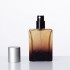 MUB Flat Square Gradient Amber 30ml Crimp Perfume Glass Bottle Quality Thick Square Easy Crimpless Parfum Bottle