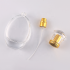 New hot-selling portable crystal transparent refillable glass perfume bottle spray empty and nebulizer can fill bottle 50 ml