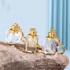 MUB Luxury 1ml Crystal Glass Keychain Perfume Bottle Arabian Essential Oil Bottle Portable Glass Stick Perfume Bottle