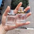 MUB Empty Square 30ml Refillable Glass Perfume Bottle with Bowknot Lid