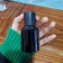 MUB Empty Cylinder Round 30ml Crimp Perfume Glass Bottle Luxury Black Clamp Perfume Bottle