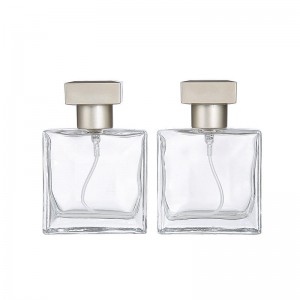 MUB hot sale 25ml square perfume bottle glass perfume bottle