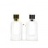 MUB Empty 60ml Thick Bottom Pump Spray Bottles Crimp Perfume Glass Bottle with ABS Striated Cover