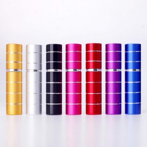 MUB Empty Round Mini 5ml 10ml Pocket Spray Bottle Travel Refillable Aluminum Perfume Atomizers