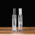 MUB New Design 15ml Rectangular Bayonet Press Perfume Bottle Clear Glass Bottle