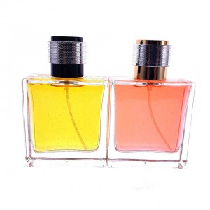 MUB new design 50ml Clear Crimp Glass Perfume Bottle Clamp Spray Parfum Glass Bottle