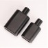 MUB Wholesale Empty Thick Matte Black Flat Square 30ml 50ml 100ml Crimp Perfume Glass Bottles