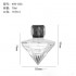 MUB new design shaped 70ml transparent hydrating spray bottle cosmetic crimp cap bottle