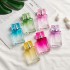 MUB Hot Selling 30ml Colored Glass Spray Perfume Bottles Empty Square Refillabe Pocket-sized Colorful Perfume Glass Bottle