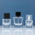 MUB Thick Cube Square 30ml Crimp Glass Perfume Bottle Easy Crimpless Luxury Parfum Spray Bottle