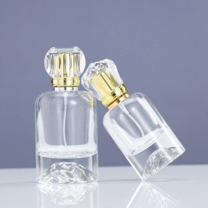 MUB new design 30ml 50ml 100ml thick crimp perfume bottles volcano bottom easy crimpless round parfum bottle