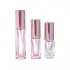 MUB Empty Mini Square 5ml 10ml Rose Gold Refillable Perfume Glass Bottles Pink Rectangle Pocket Spray Glass Perfume Bottle