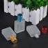 MUB Mini Flat Square 15ml Frosted Glass Bottle With Aluminum Cover Essential Oil Roller On Bottles