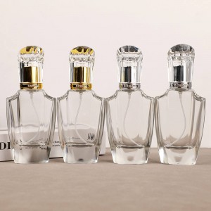 MUB Empty 50ml Luxury Clear Pump Spray Bottle Portable Perfume Glass Bottle