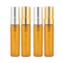 MUB Supplier Mini 5ml Amber Glass Refillable Perfume Bottle Tube With Aluminum Cover Spray Bottle